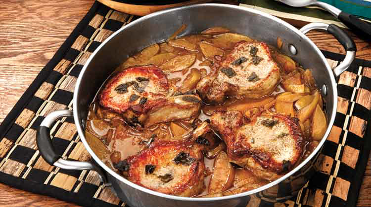 Apples, Onions and Pork Chops