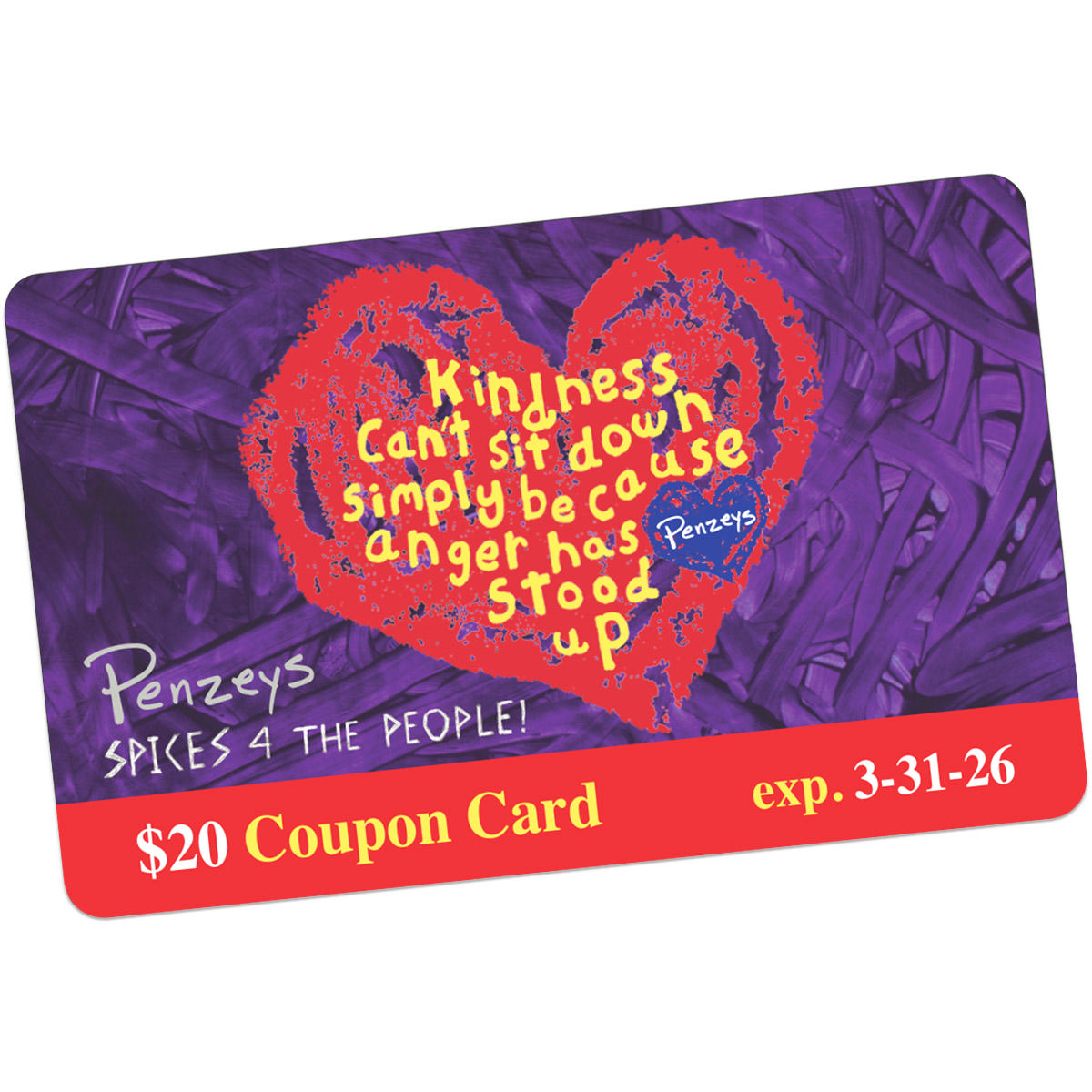 $20 Coupon Card - Spices for the People