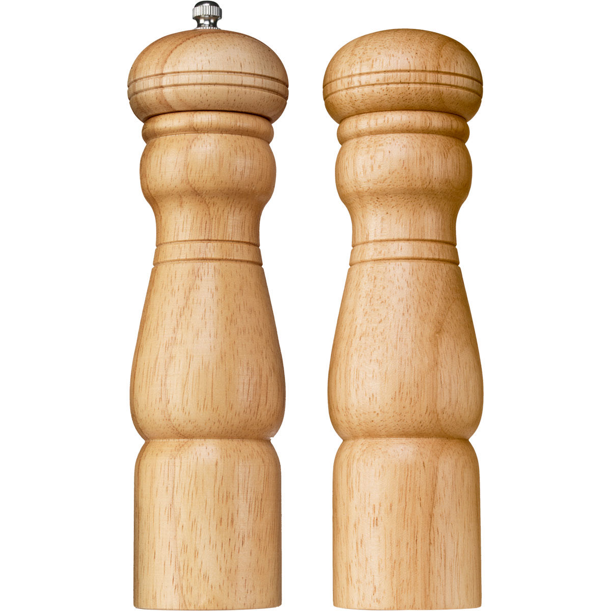 Peppermill & Salt Shaker Set 8in. (Natural Finish)