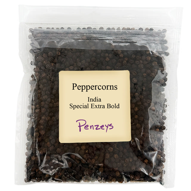Whole Special Extra Bold Indian Black Peppercorns